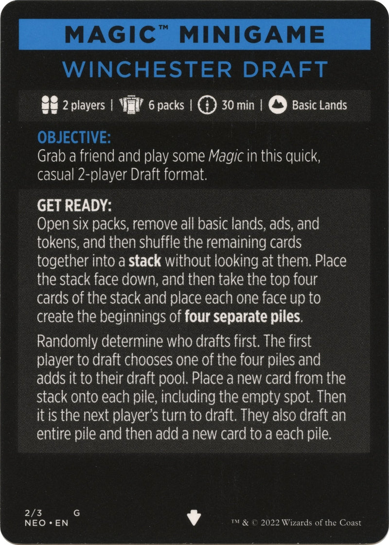 Image for Magic Minigame: Winchester Draft (2) (NEO) - Magic: The Gathering