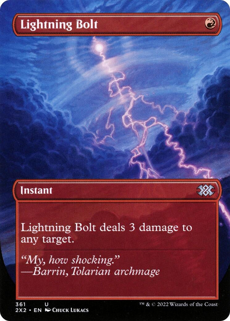Lightning Bolt (Borderless) (361) (2X2)
