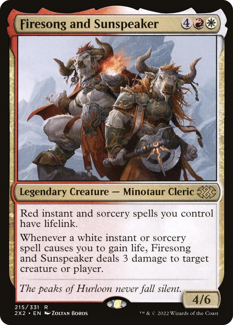 Firesong and Sunspeaker (215) (2X2)