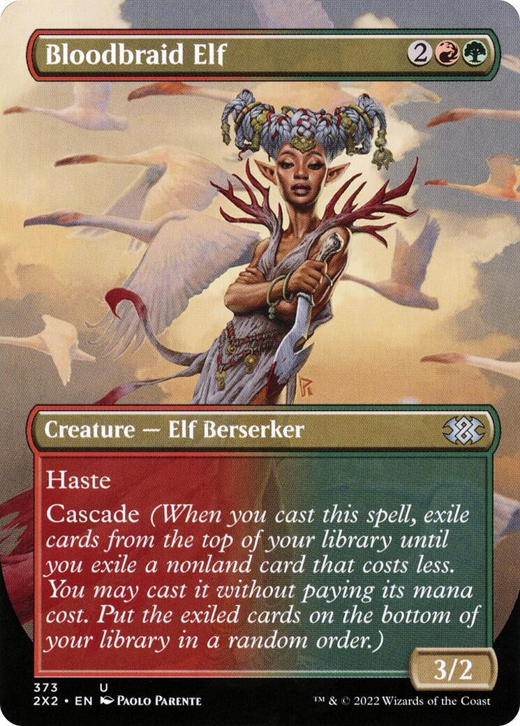 Bloodbraid Elf (Borderless) (373) (2X2)