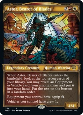 Astor, Bearer of Blades (Textured Foil) (334) (DMU)