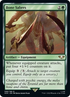 Image for Bone Sabres (Surge Foil) (88) (40K) - Magic: The Gathering