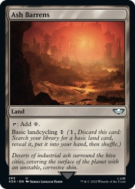 Image for Ash Barrens (265) (40K) - Magic: The Gathering