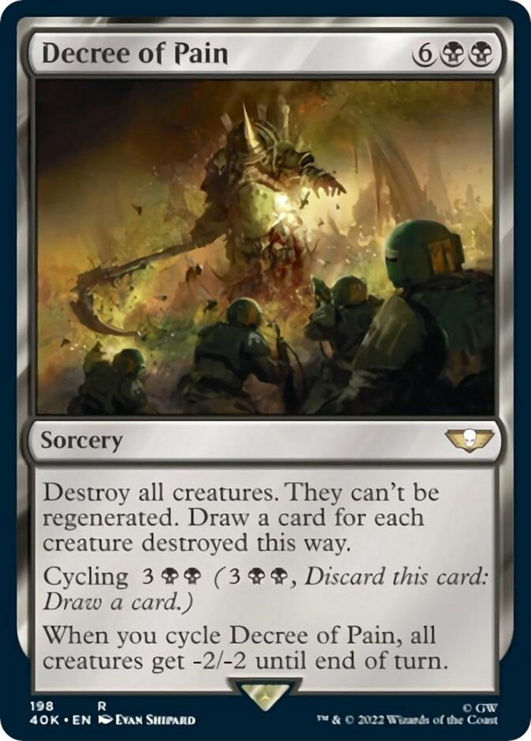 Image for Decree of Pain (198) (40K) - Magic: The Gathering