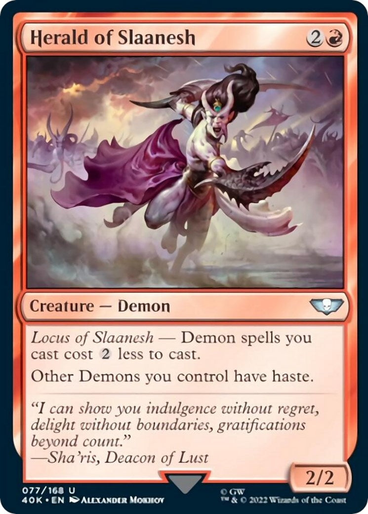 Image for Herald of Slaanesh (77) (40K) - Magic: The Gathering