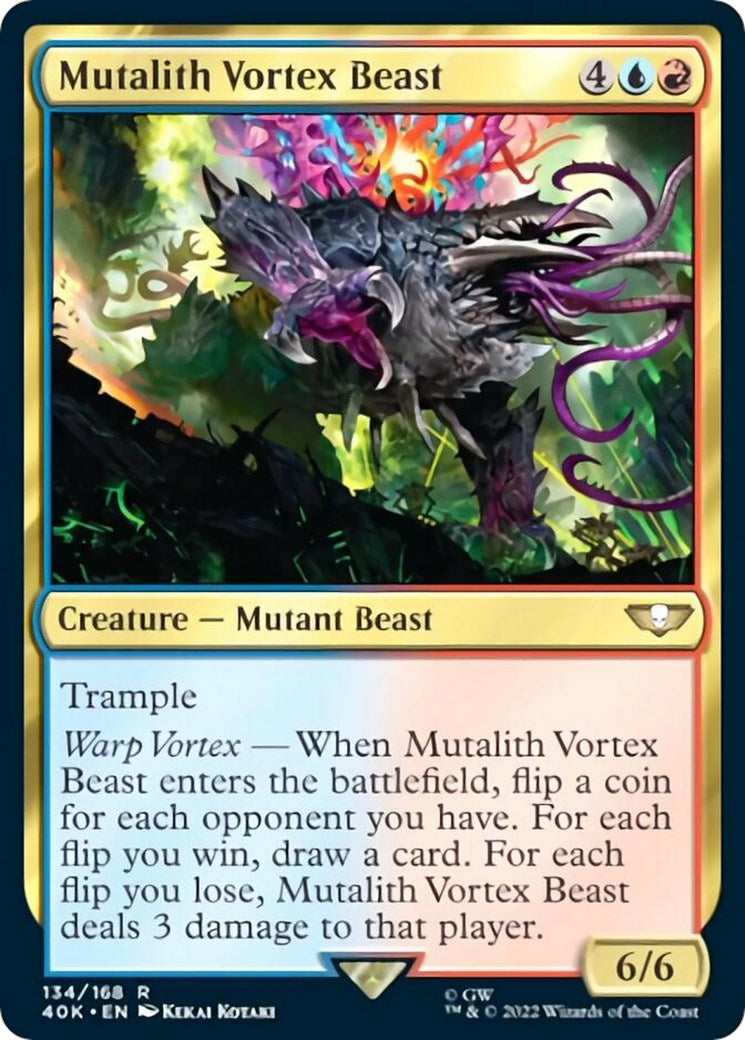 Image for Mutalith Vortex Beast (Surge Foil) (134) (40K) - Magic: The Gathering
