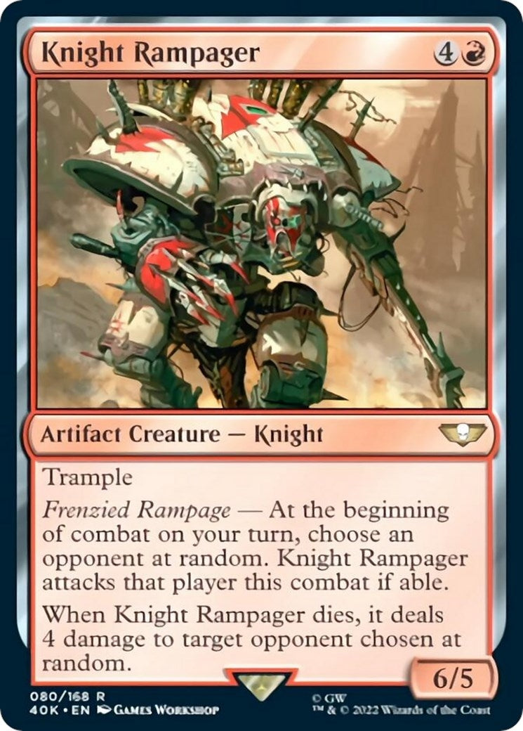 Image for Knight Rampager (Surge Foil) (80) (40K) - Magic: The Gathering