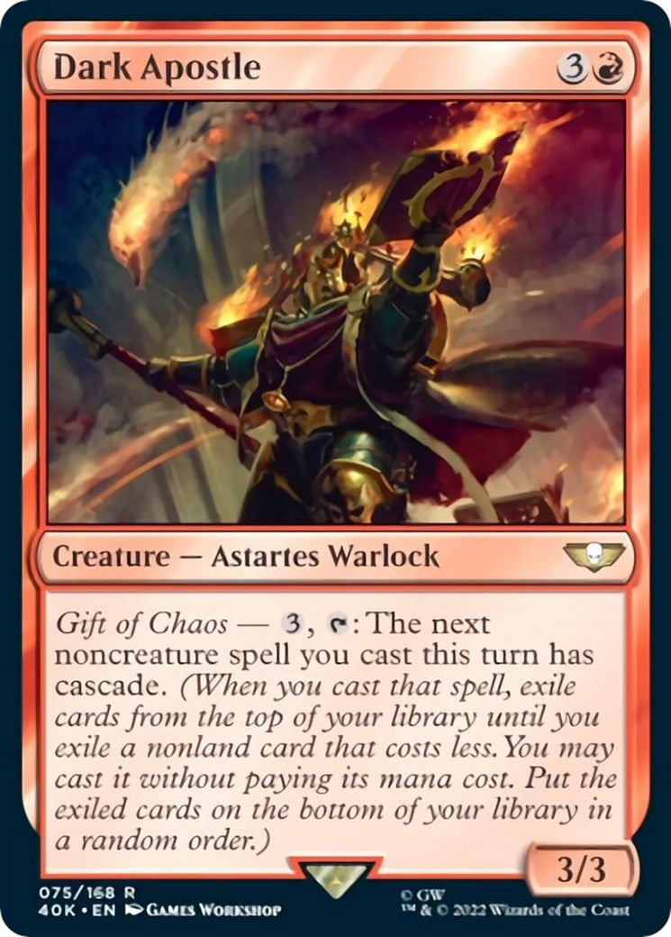 Image for Dark Apostle (Surge Foil) (75) (40K) - Magic: The Gathering