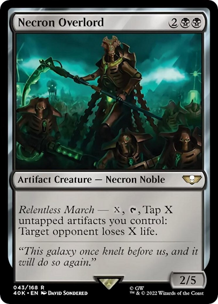Image for Necron Overlord (43) (40K) - Magic: The Gathering