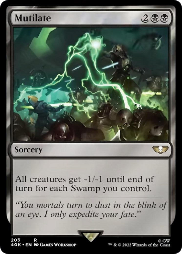 Image for Mutilate (Surge Foil) (203) (40K) - Magic: The Gathering