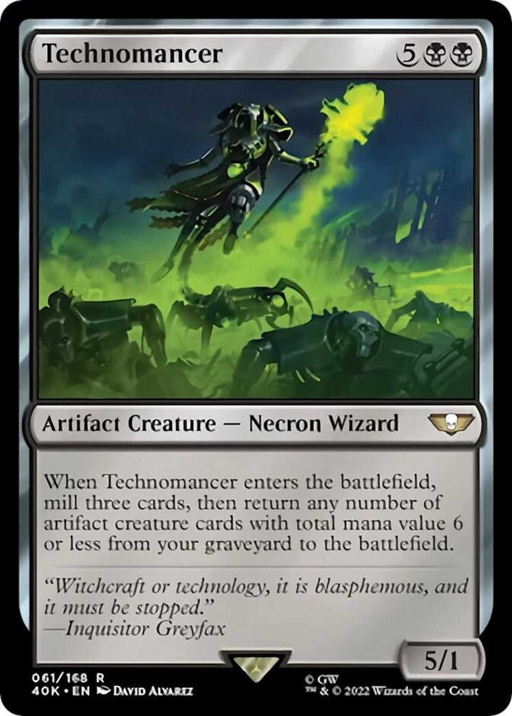 Image for Technomancer (Surge Foil) (61) (40K) - Magic: The Gathering