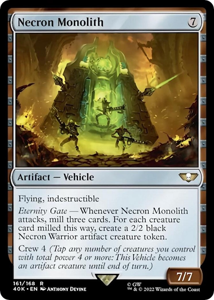 Image for Necron Monolith (Surge Foil) (161) (40K) - Magic: The Gathering