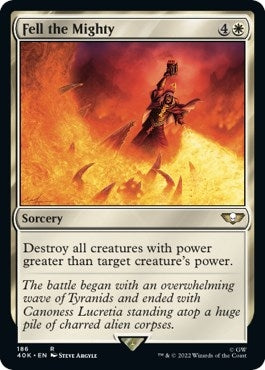 Image for Fell the Mighty (Surge Foil) (186) (40K) - Magic: The Gathering