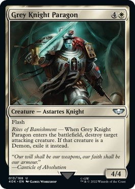 Image for Grey Knight Paragon (Surge Foil) (13) (40K) - Magic: The Gathering