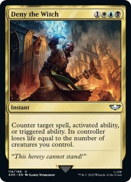 Image for Deny the Witch (Surge Foil) (116) (40K) - Magic: The Gathering