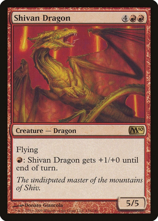 Shivan Dragon (156) (M10)