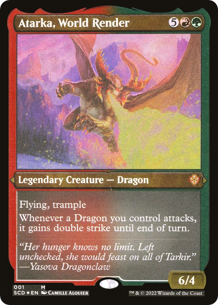Image for Atarka, World Render (Foil Etched) (1) (SCD) - Magic: The Gathering
