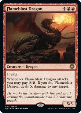 Image for Flameblast Dragon (77) (GN3) - Magic: The Gathering
