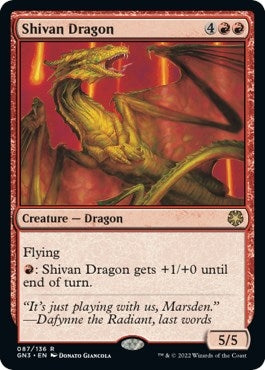Image for Shivan Dragon (87) (GN3) - Magic: The Gathering