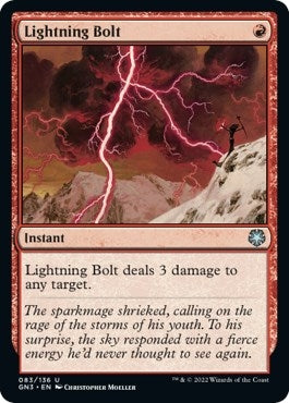 Image for Lightning Bolt (83) (GN3) - Magic: The Gathering