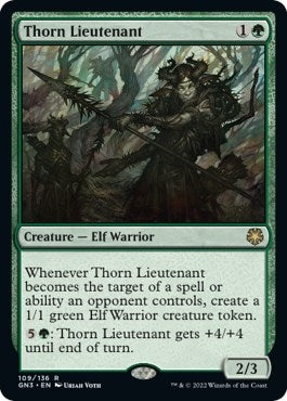 Image for Thorn Lieutenant (109) (GN3) - Magic: The Gathering