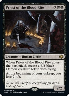 Image for Priest of the Blood Rite (58) (GN3) - Magic: The Gathering