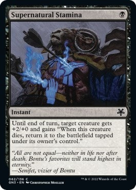 Image for Supernatural Stamina (62) (GN3) - Magic: The Gathering