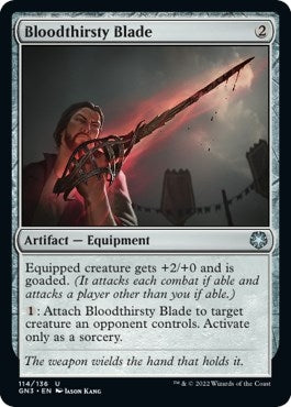 Image for Bloodthirsty Blade (114) (GN3) - Magic: The Gathering