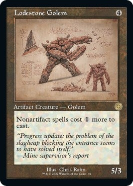 Image for Lodestone Golem (Schematic) (92) (BRR) - Magic: The Gathering
