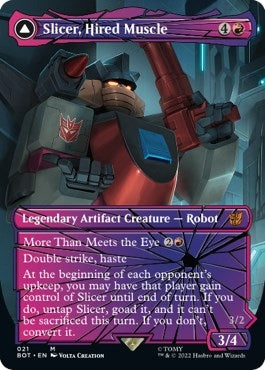 Image for Slicer, Hired Muscle (Shattered Glass) (21) (BOT) - Magic: The Gathering