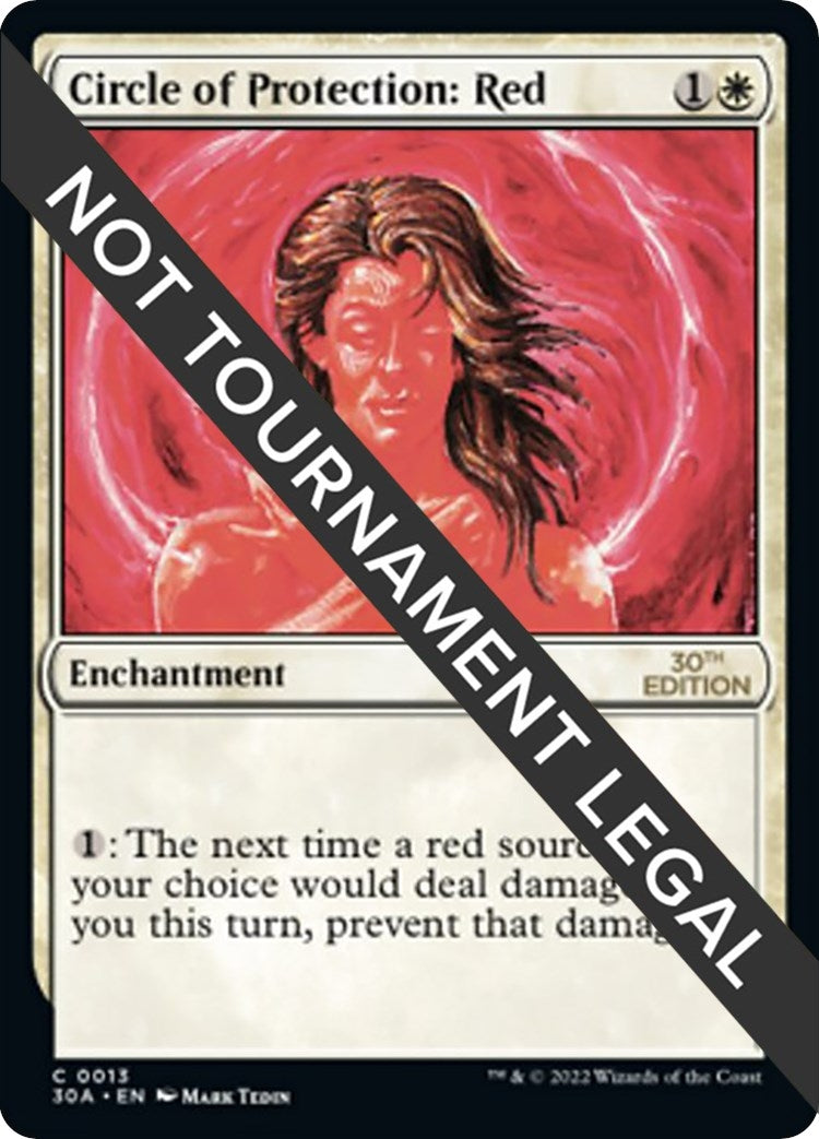 Image for Circle of Protection: Red (13) (30A) - Magic: The Gathering
