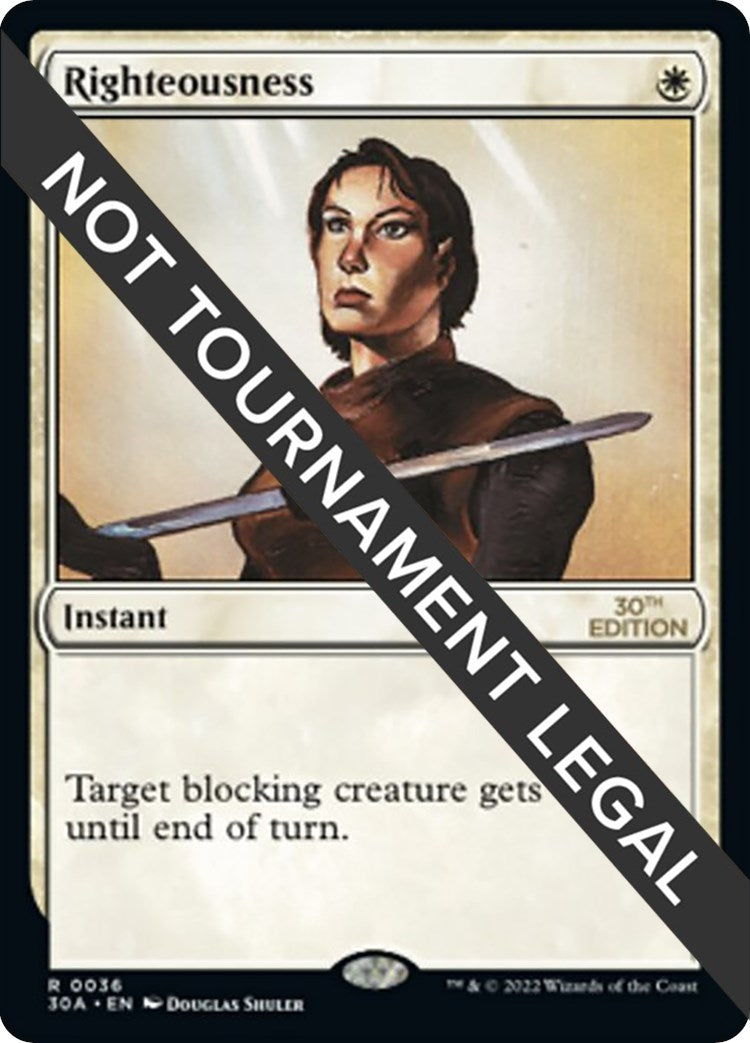 Image for Righteousness (36) (30A) - Magic: The Gathering