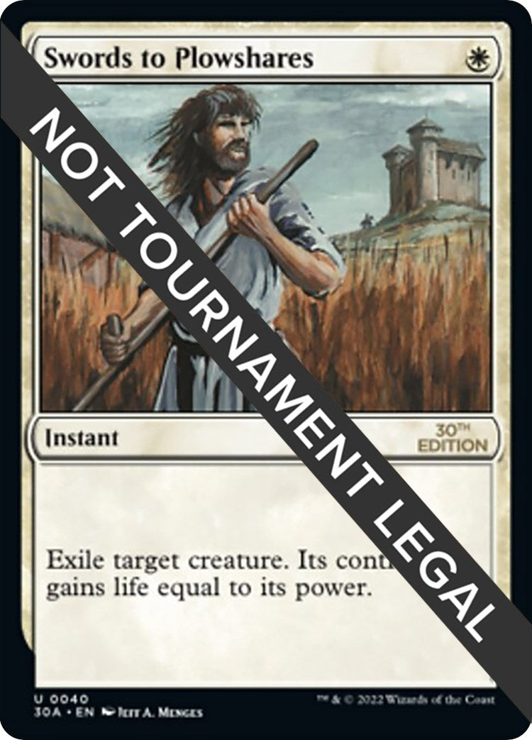Image for Swords to Plowshares (40) (30A) - Magic: The Gathering
