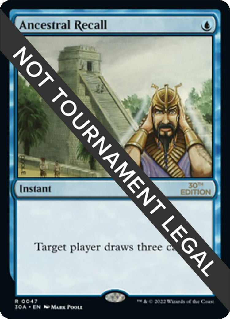 Image for Ancestral Recall (47) (30A) - Magic: The Gathering