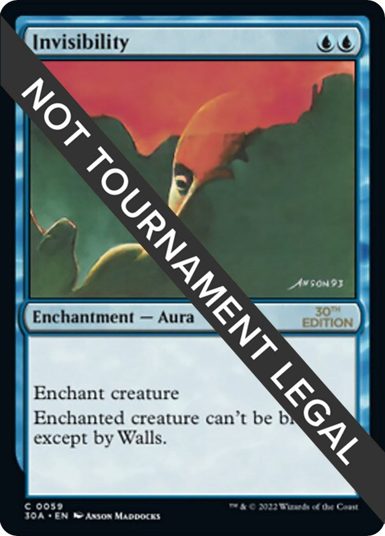 Image for Invisibility (59) (30A) - Magic: The Gathering