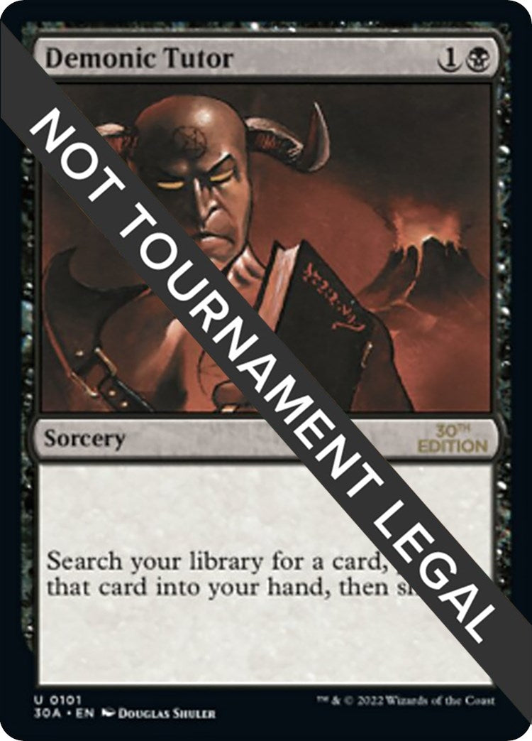 Image for Demonic Tutor (101) (30A) - Magic: The Gathering