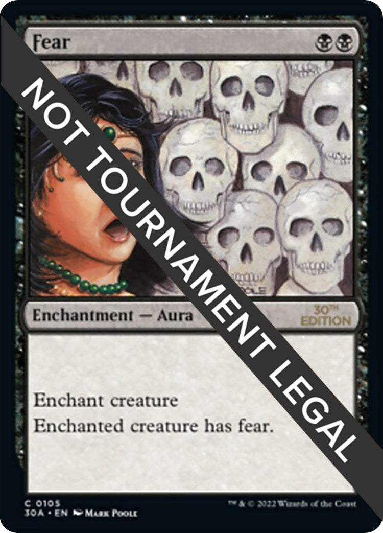 Image for Fear (105) (30A) - Magic: The Gathering