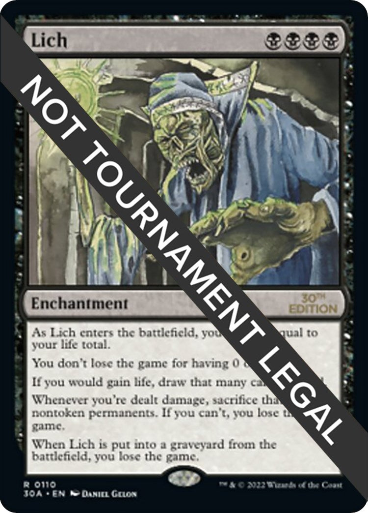 Image for Lich (110) (30A) - Magic: The Gathering