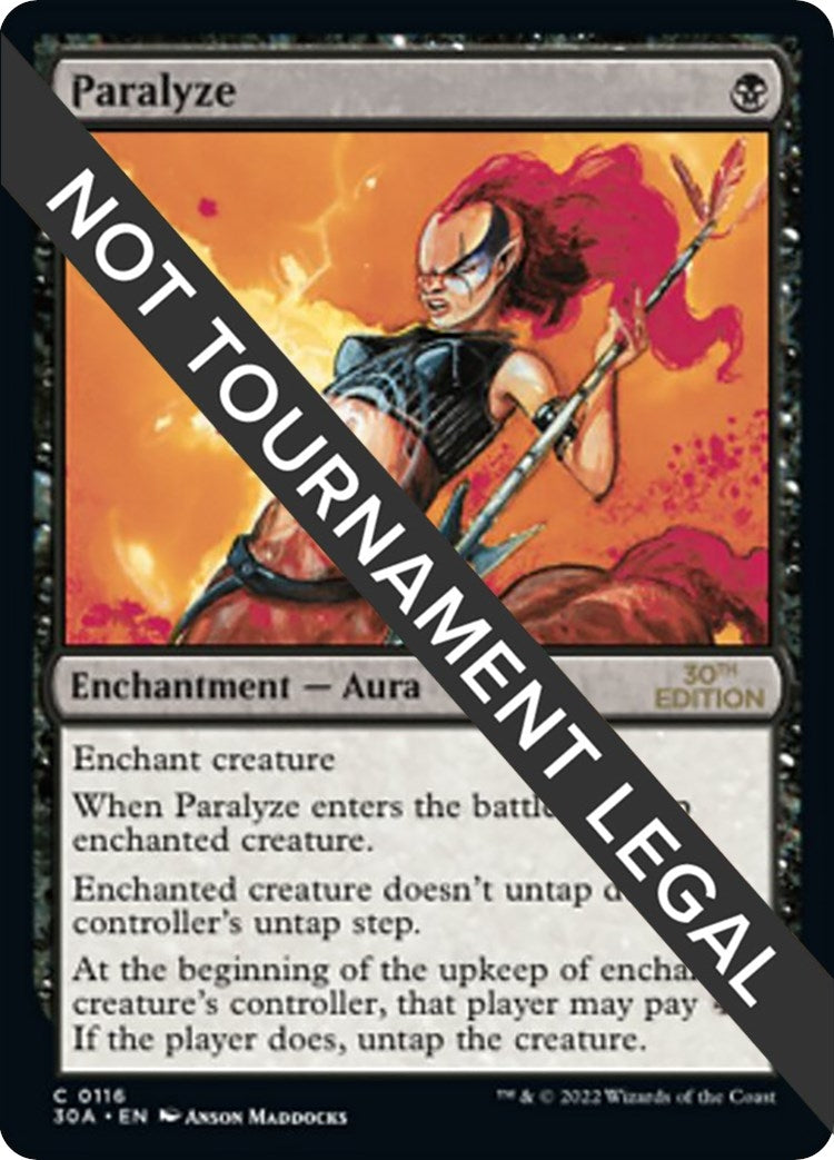 Image for Paralyze (116) (30A) - Magic: The Gathering
