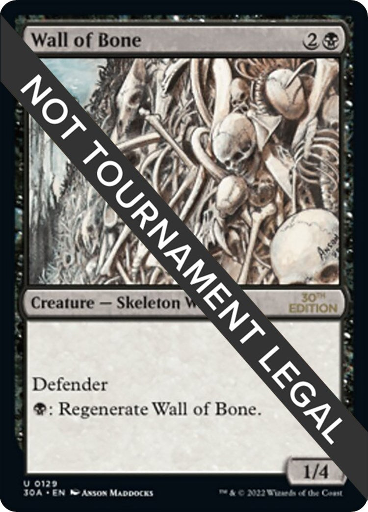 Image for Wall of Bone (129) (30A) - Magic: The Gathering