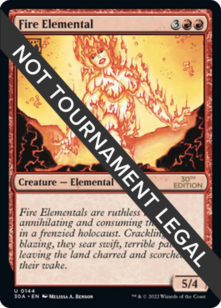 Image for Fire Elemental (144) (30A) - Magic: The Gathering