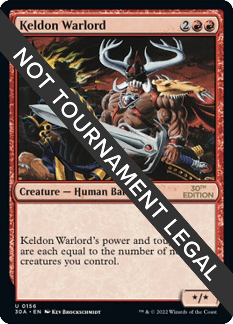 Image for Keldon Warlord (156) (30A) - Magic: The Gathering