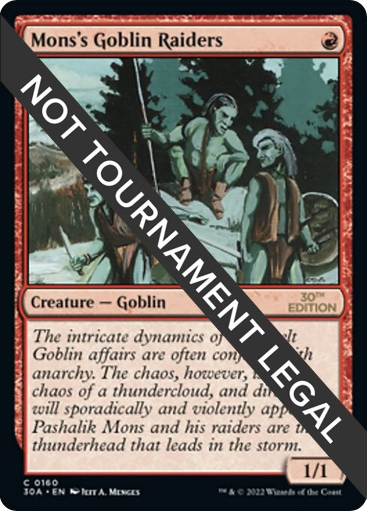Image for Mons's Goblin Raiders (160) (30A) - Magic: The Gathering
