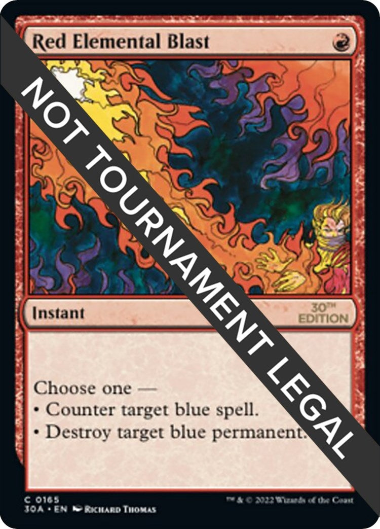 Image for Red Elemental Blast (165) (30A) - Magic: The Gathering