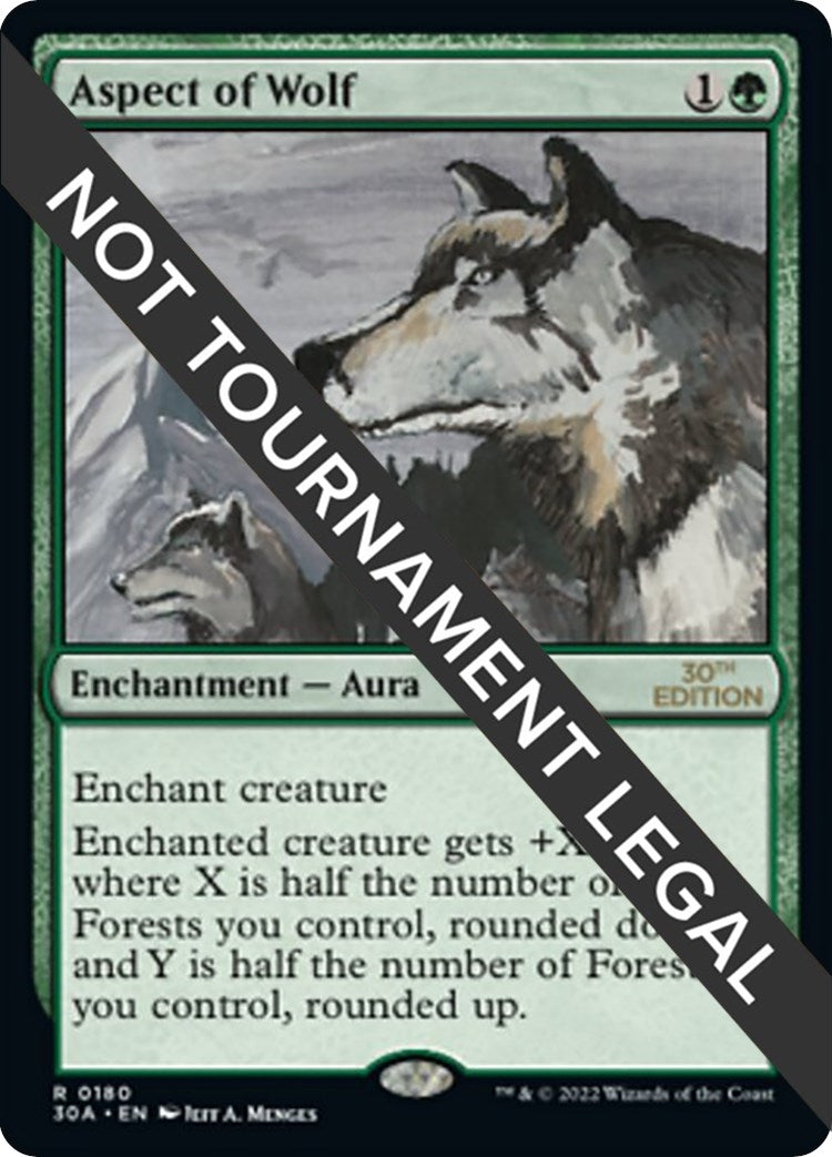Image for Aspect of Wolf (180) (30A) - Magic: The Gathering