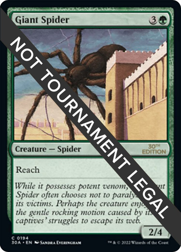 Image for Giant Spider (194) (30A) - Magic: The Gathering