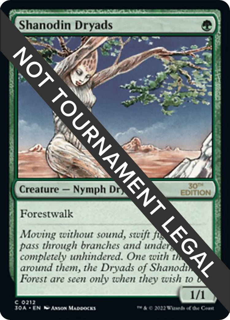 Image for Shanodin Dryads (212) (30A) - Magic: The Gathering