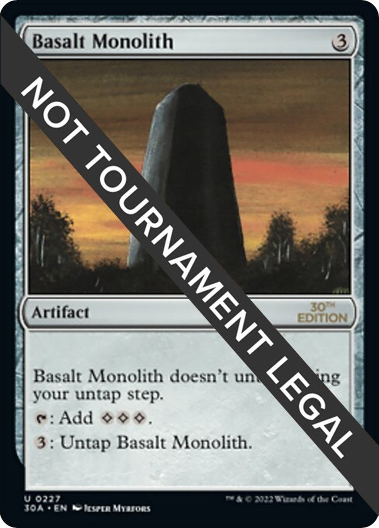 Image for Basalt Monolith (227) (30A) - Magic: The Gathering
