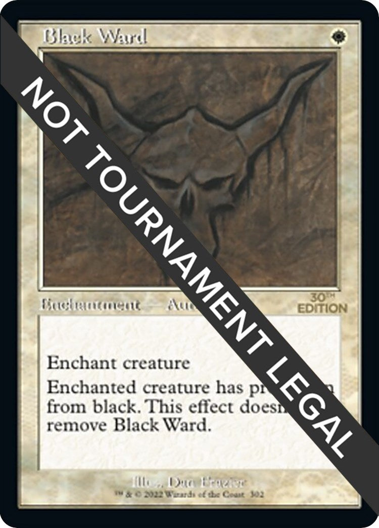 Image for Black Ward (Retro Frame) (302) (30A) - Magic: The Gathering