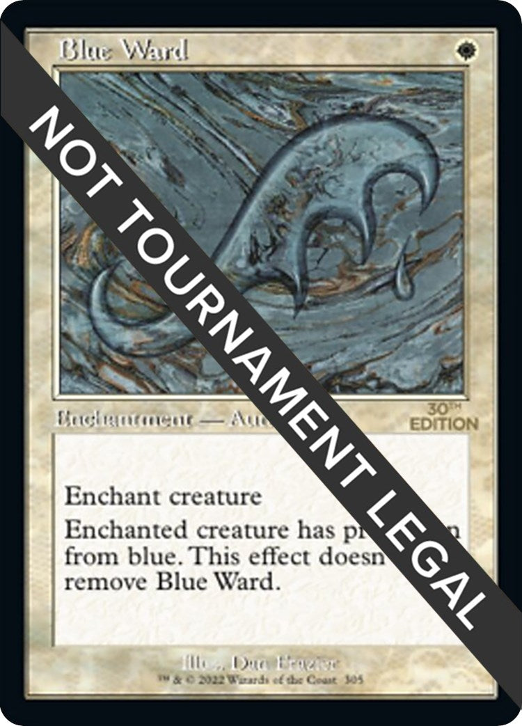 Image for Blue Ward (Retro Frame) (305) (30A) - Magic: The Gathering